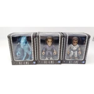 Aliens Movie Figures 3.2 inch Loyal Subjects Blue Alien Bishop Hudson Lot of 3